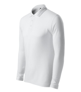 Pique Polo LS polokošile pánská bílá XL