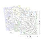 Djeco Djeco, DJ08691, Colouring Gallery, sada antistresových omalovánek, Ptáci
