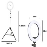 Iso Trade Stativ s RGB světlem a držákem na telefon 100cm
