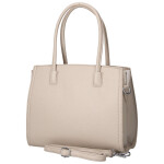 Elegantní dámská koženková kabelka na rameno Miraya, tmavě béžová