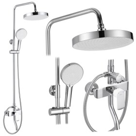 REA - Sprchový set s baterií 150mm BLOOM chrom/bílá REA-P9527