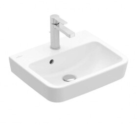 VILLEROY & BOCH - O.novo Umývátko 45x37 cm, s přepadem, otvor pro baterii, AntiBac, CeramicPlus, alpská bílá 434445T2