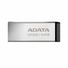 ADATA UR350 64GB černá / USB 3.2 Type A / čtení: 100MBps / FAT32 (UR350-64G-RSR/BK)