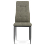 Jídelní židle, potah lanýžová látka, kov antracitový matný lak