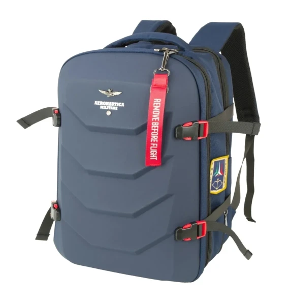 Batoh Aeronautica Militare Patch comby AM-582-05 modrá 25 L