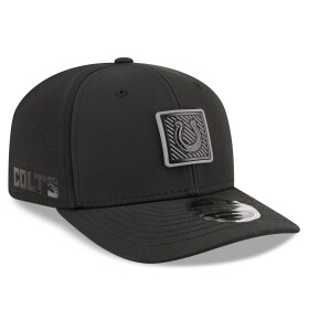 New Era Pánská kšiltovka Indianapolis Colts NFL Black 2026 Training Camp 9SEVENTY Stretch-Snap