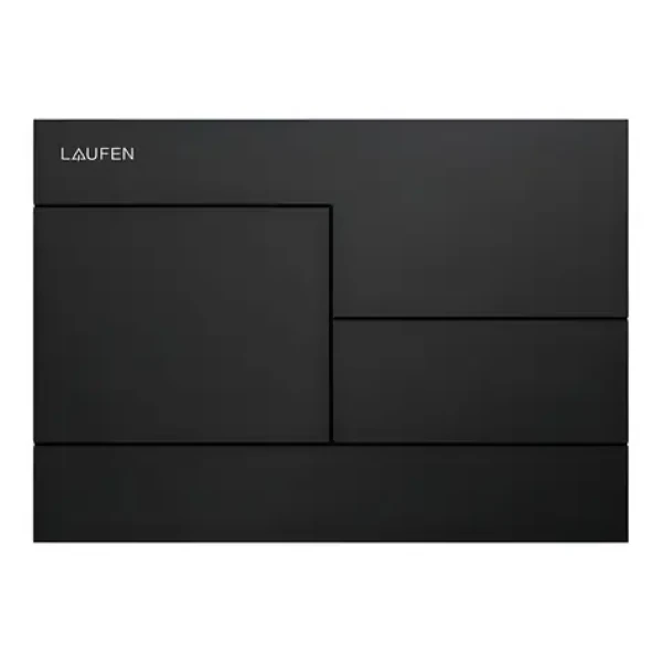 Laufen Ovládání splachování INEO SKYLINE matná černá / Duální splachování / Pro moduly INEO / 208×148 mm (H9001187160001)