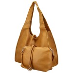 Trendy dámský koženkový set kabelek Winona, žlutý