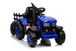Mamido Dětský elektrický traktor s vlečkou 12V 7Ah modrý