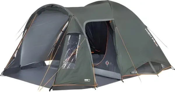 HIGH PEAK Stan Tessin 4.1 tmavě zelená/šedá / Pro 4 osoby / vodní sloupec 3000 mm / UV faktor 80 (10380)