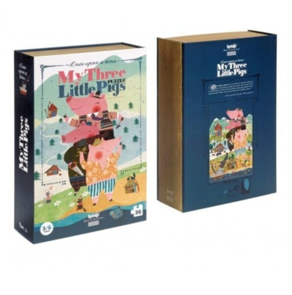 LONDJI Velké puzzle Tři prasátka - 36 pcs