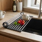 REA - Rolovací odkapávač na dřez P12298 Black HOM-09976