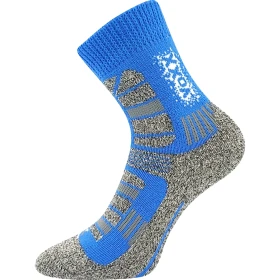 VOXX Ponožky dětské zimní TRACTION vlněné MODRÉ 35-38 119522