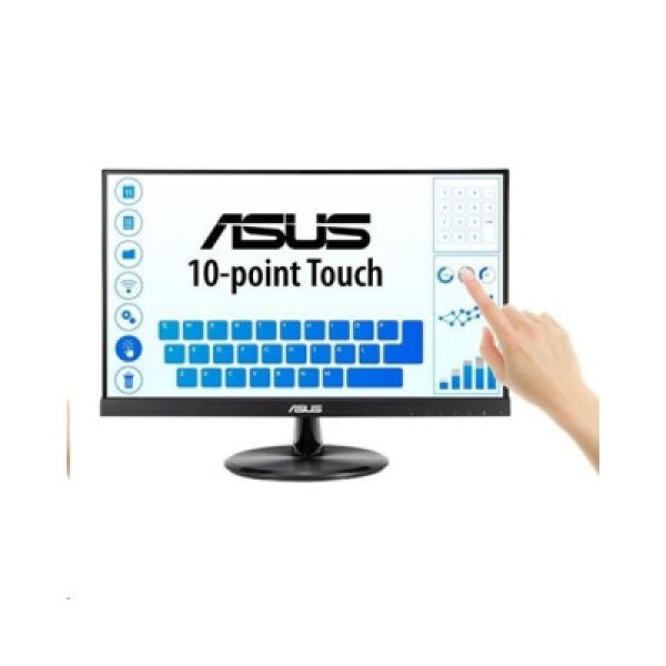 ASUS LCD dotekový 21.5" VT229H Touch 1920x1080, lesklý, D-SUB, HDMI, 10-point Touch, IPS, Frameless, USB, VESA EDF_262958