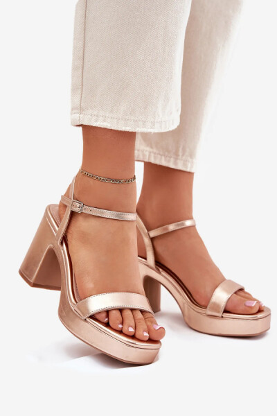 Sandály na podpatku model 214092 Step in style 39