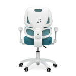 Dětská židle, výškově nastavitelná, modrá síťovina, KA-K1063 BLUE