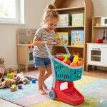 Playgo Nákupní vozík s potravinami, PLAYGO, W051056