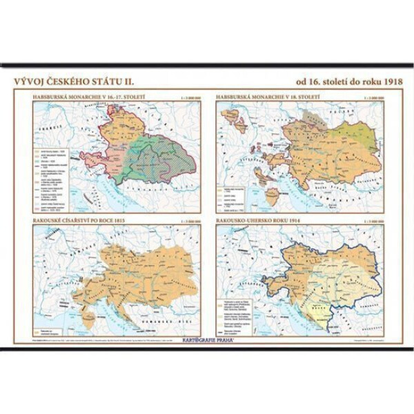 Vývoj českého státu II. 16. 1918) nástěnná