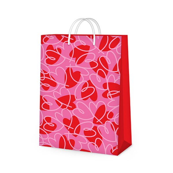 Dárková taška - Beauty se srdíčky (12 × 10 × 18 cm) - Albi