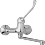 JB Sanitary Nástěnná dřezová a umyvadlová baterie SLIM, rozteč 150 mm, s lékařskou pákou A20 35 10