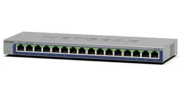 Netgear GS116 / Switch / 16x 10/100/1000 / neřízený / kovové provedení (GS116-300EUS)