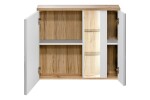 COMAD - Zrcadlová skříňka 80cm 2 dvířka BAHAMA WHITE 5907611648384