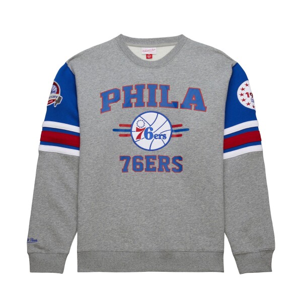 Mitchell & Ness Pánská mikina Philadelphia 76ers NBA All Over 4.0 Crew Velikost: S