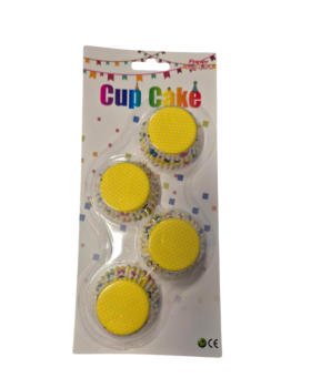 Dortisimo Košíčky na mini muffiny Žluté puntíky (100 ks)