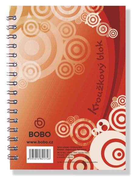 Blok s boční vazbou A6, linka, 40 listů