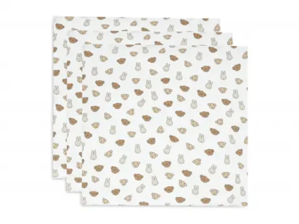 Jollein Pleny 3 ks 70x70 cm Miffy Friends (535-851-68047)