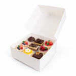 Cake star dortová krabice JOY bílá nepromastitelná 28x28x10cm