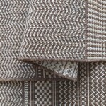 DumDekorace PATIO 12 , hnědý venkovní koberec na terasu s jemným vzorem Šířka: 80 cm | Délka: 150 cm