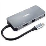 Hyper USB-C Univerzální dokovací stanice pro MacBook M1 / 2 x USB-C / 2 x HDMI / 2 x USB 3.0 / RJ45 / MicroSD / SD / pod (HDM1H-GL)