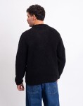 Edwin Dun Textured Sweater Black garment washed L