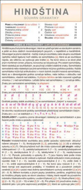 HINDŠTINA souhrn gramatiky - Svetislav Kostić