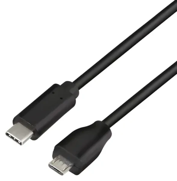 LogiLink USB-C - Micro-USB černá / Datový kabel / USB 2.0 / 0,5 m (CU0196)