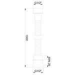 INVENA - Sprchová baterie s proměnou barev 150cm AW-31-005-C