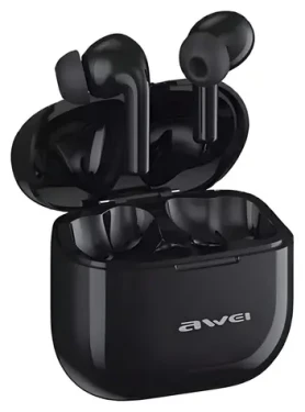 Awei T1 Pro+ černá / Bezdrátová sluchátka / TWS / Bluetooth 5.3 / IPX6 / Dobíjecí pouzdro (T1 Pro B)