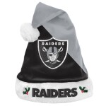 Forever Collectibles Pánská zimní čepice Las Vegas Raiders NFL FOCO Basic Santa Weihnachtsmannmütze