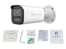 LevelOne FCS-5222 bílá / IP kamera / Dome / 2 MP / 4,3x zoom / H.265 / IR 60m / PoE / IP67 (FCS-5222)