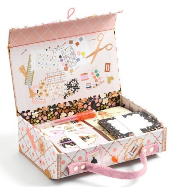 DJECO Kufřík dopisní sada Tinou růžový