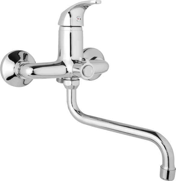 JB Sanitary Nástěnná umyvadlová a sprchová baterie SLIM, rozteč 150 mm, otočný přepínač v těle, bez příslušenství, trubkové ramínko 300 mm A10 39 50