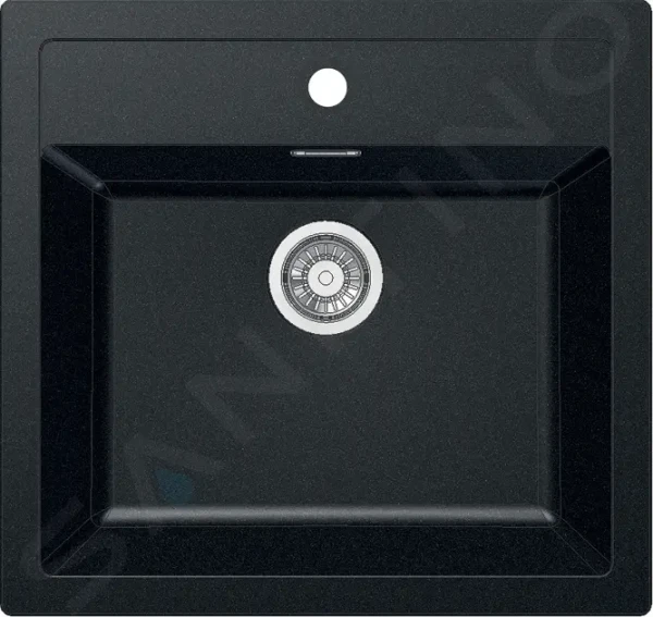 Franke Tectonitový dřez SID 610, 56x53 cm, černá 114.0264.011