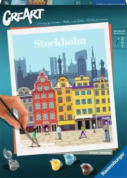 Ravensburger 235209 CreArt Trendy města: Stockholm