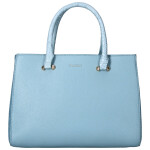 Trendy dámská koženková kabelka do ruky Sonia, modrá