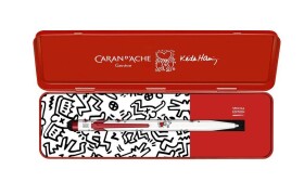 Caran d'Ache, NM0849.123, kuličkové pero Keith Haring v kovové kazetě, bílá, 1 ks