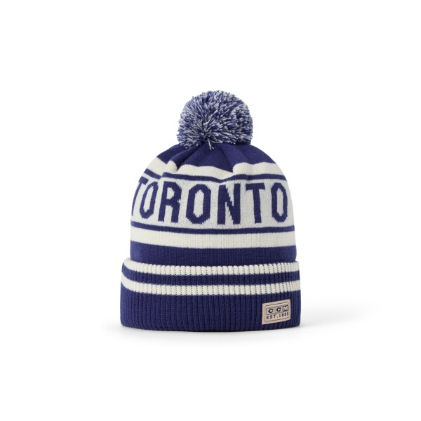 Pánská zimní čepice CCM Original Teams Toronto Pom Knit
