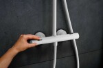 HANSGROHE - Pulsify S Puro Sprchový set s termostatem, průměr 26 cm, 1 proud, matná bílá 24222700