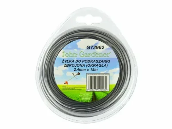 GEKO Struna do sekačky zesílená 2.4mm | 15m - kulatý profil / nylon (G73962)