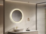 Zrcadlo se senzorem SAT Cool 60x60 cm bílá SATZCO60BI SATZCO60BI